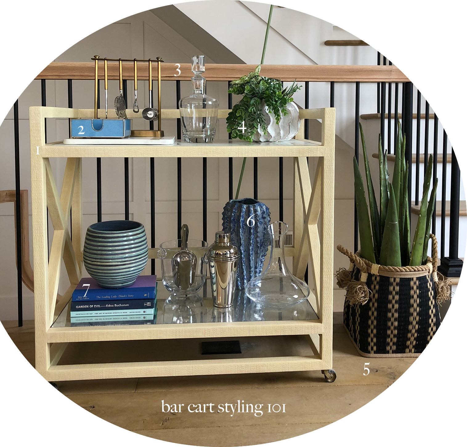 Tips and Tricks: How To Style A Bar Cart