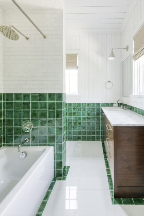 tub-green-walls-wooden-furniture-gathered-group-interior-designer